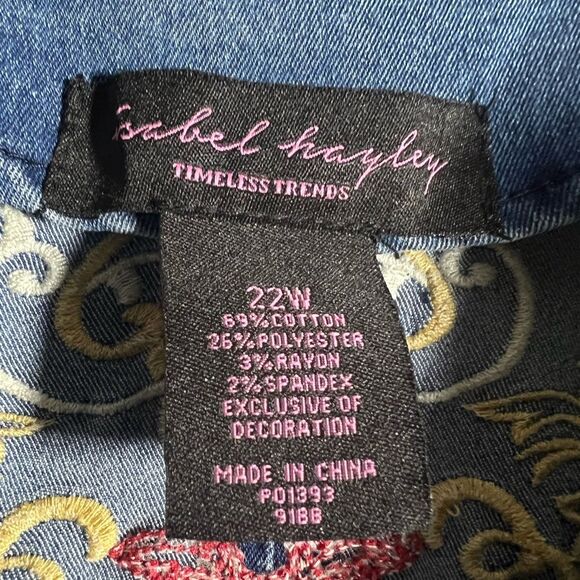 Isabel Hayley embroidered denim jacket - Picture 4 of 6